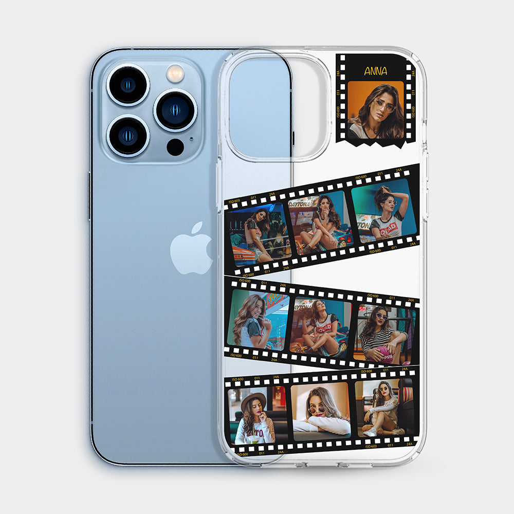 Funda iPhone 13 Mini Personalizada con fotos y texto.