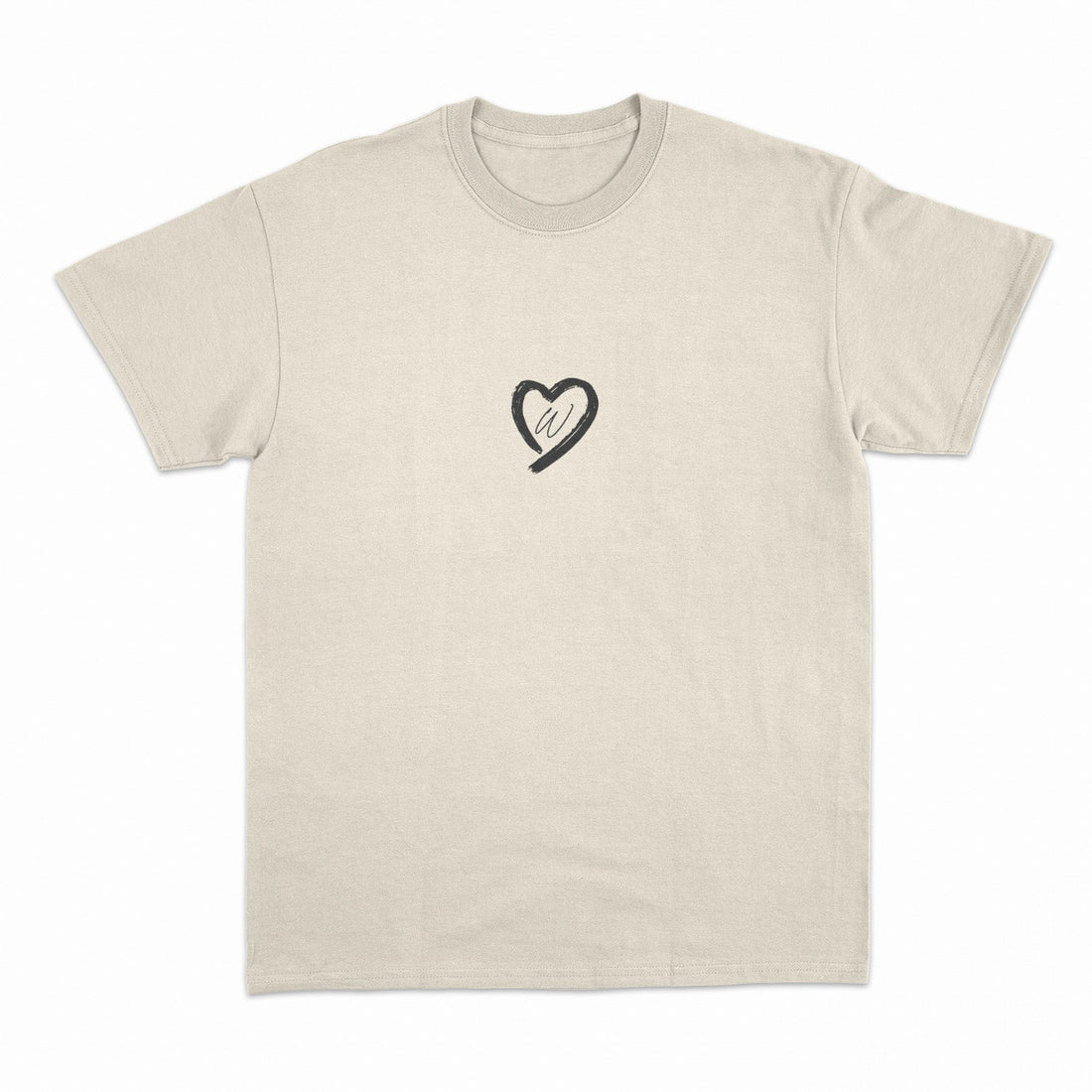 Camiseta Personalizada Para Parejas Con Inicial Y Corazón
