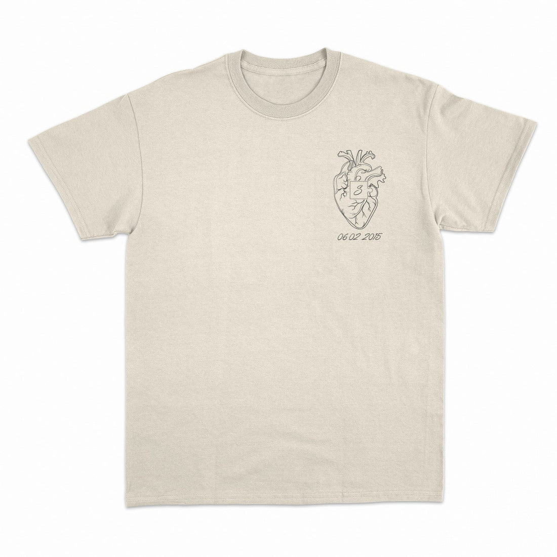 Camiseta Con Fecha Personalizada y Corazón