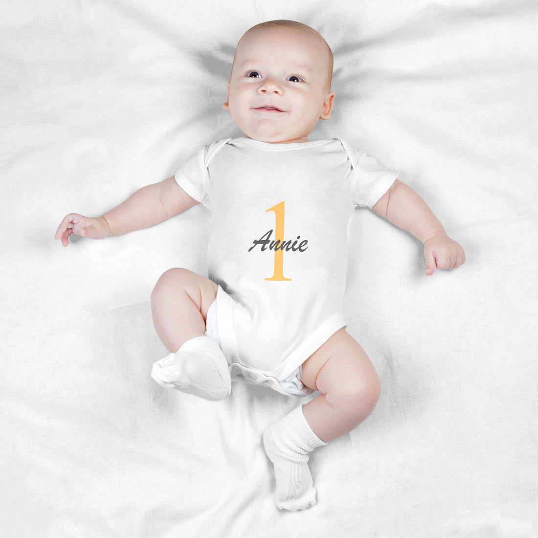 Body Personalizado Para Bebé Nombre Y Cumpleaños