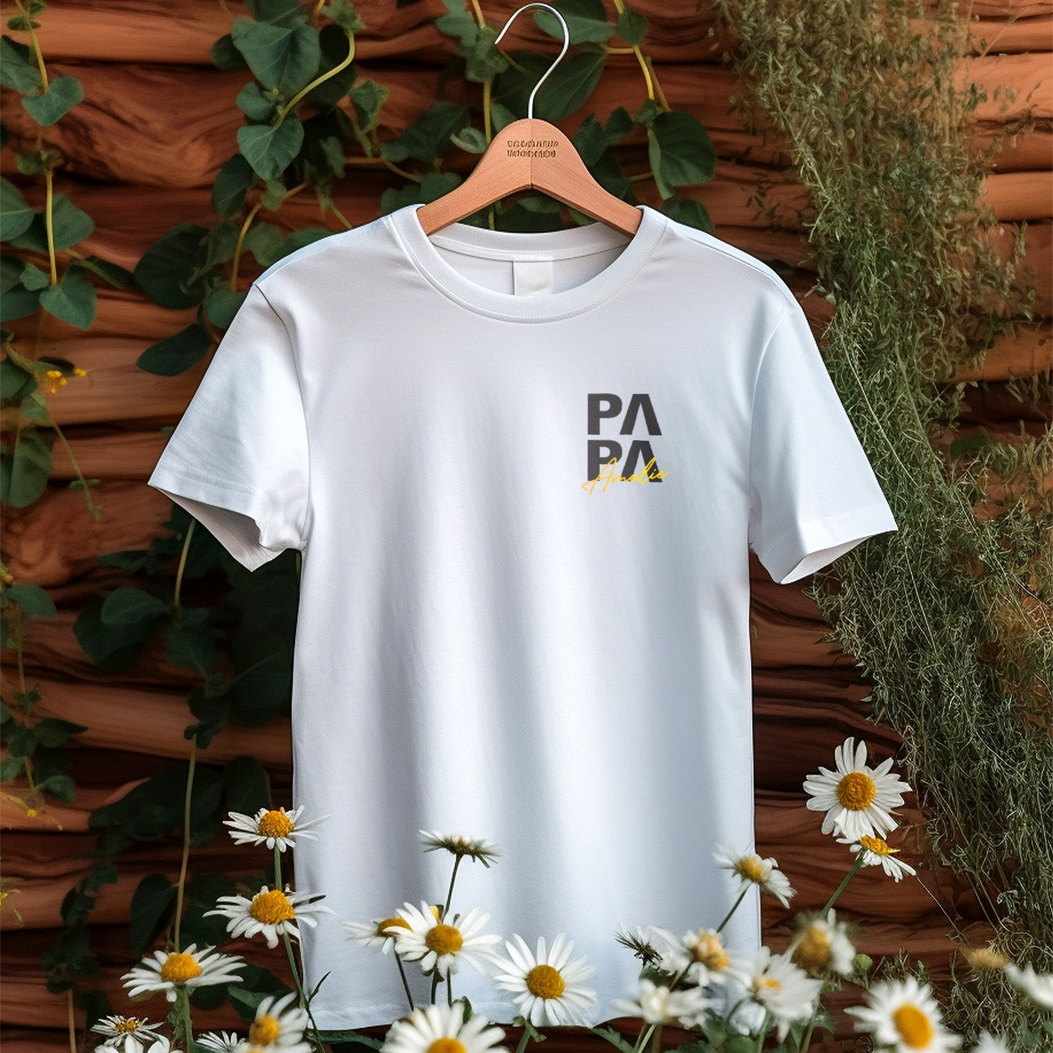 Camiseta Para Papá Personalizada Con Su Nombre
