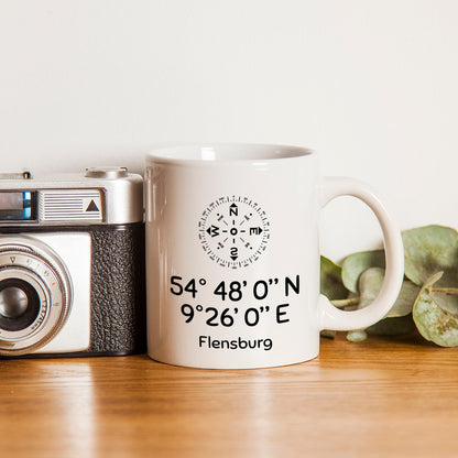 Taza Personalizada Coordenadas