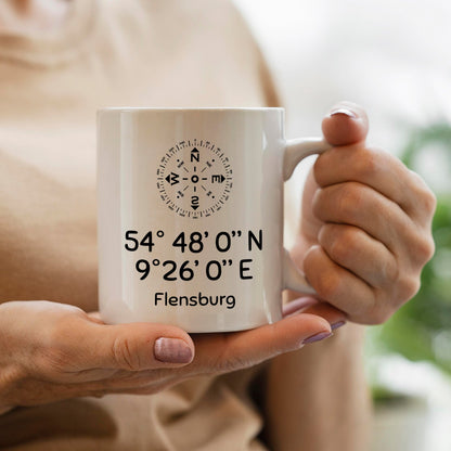 Taza Personalizada Coordenadas
