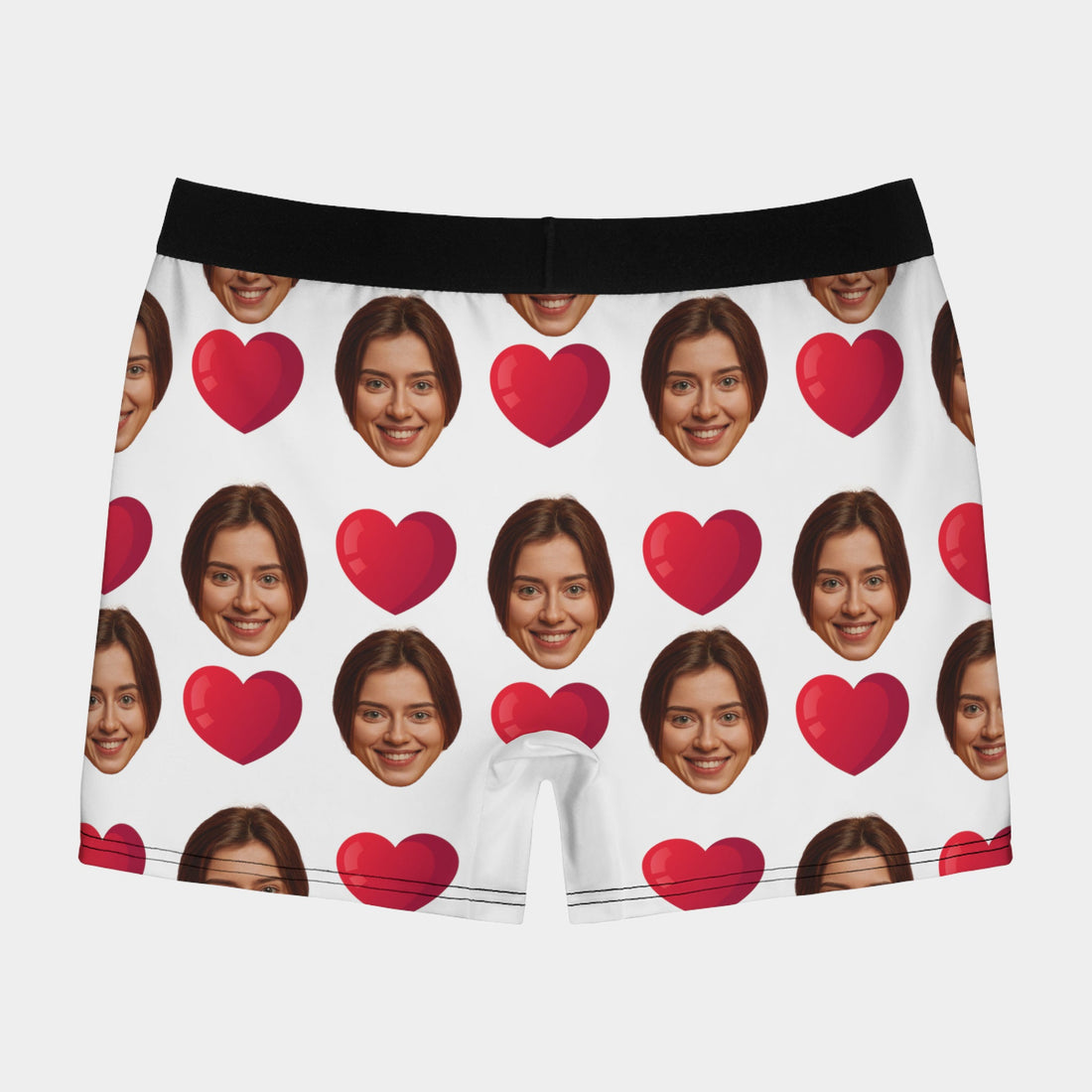 Boxers Divertidos Personalizados Con Foto Y Corazones