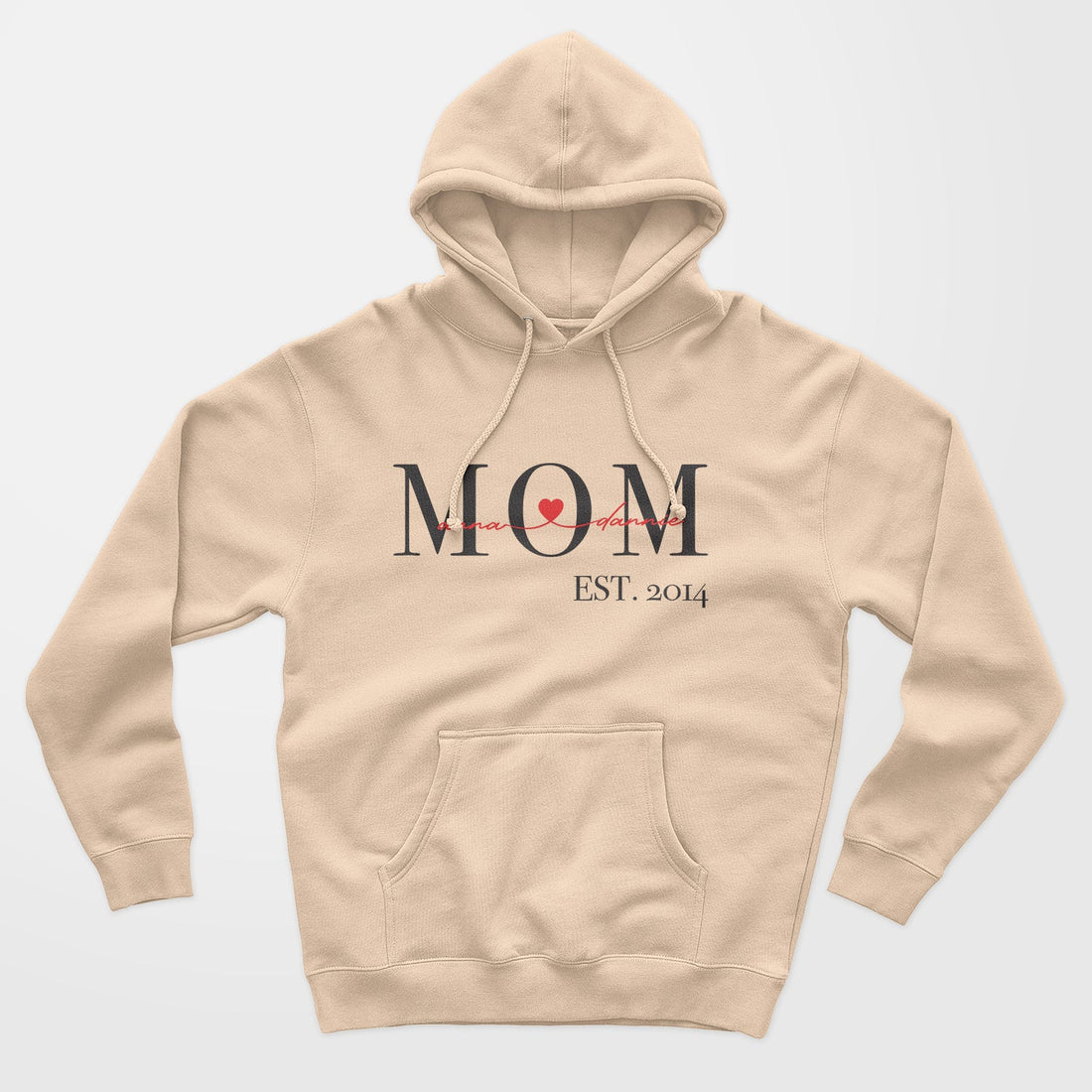 Sudadera Personalizada Mamá Desde Con Corazón