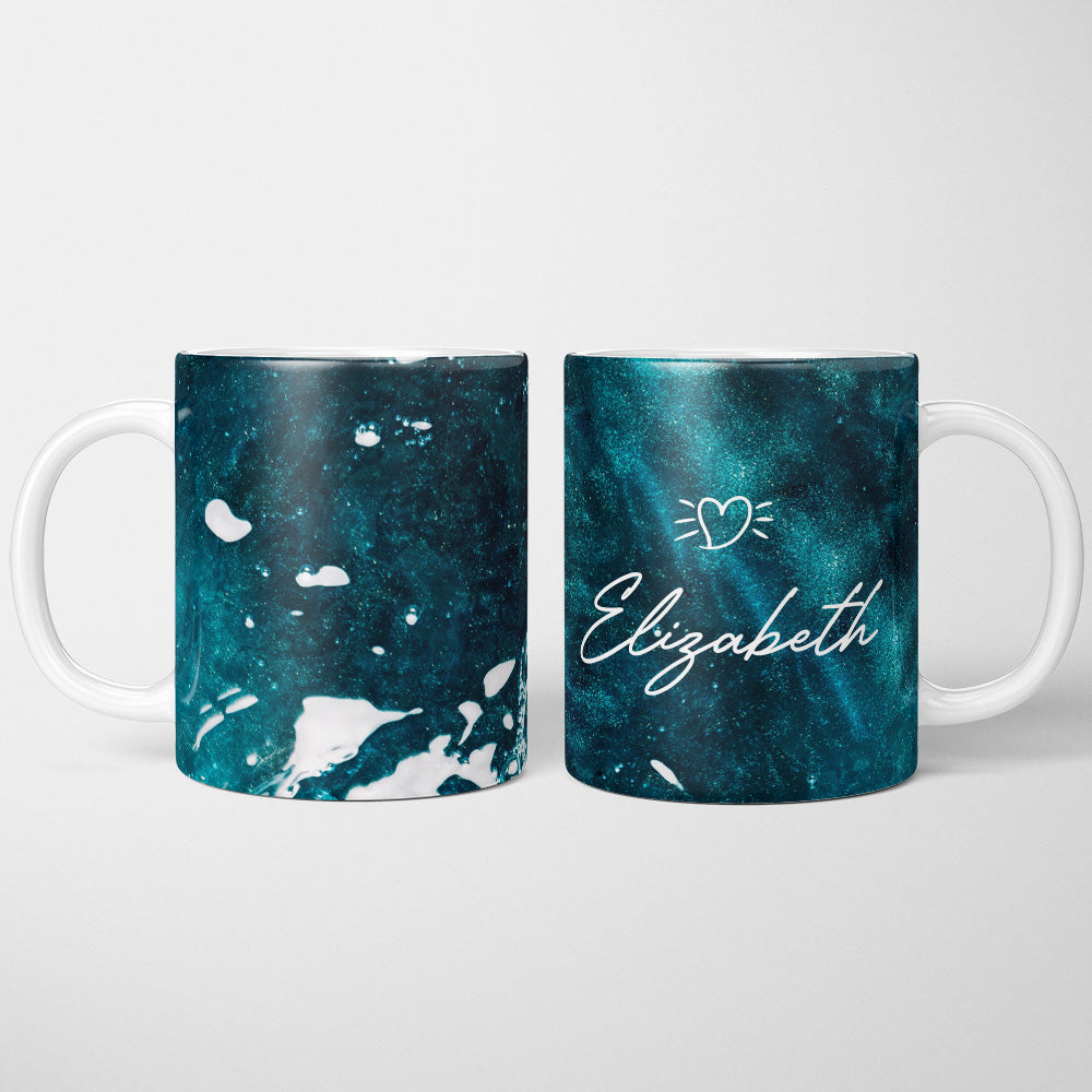 Taza Personalizada con Mármol Aqua