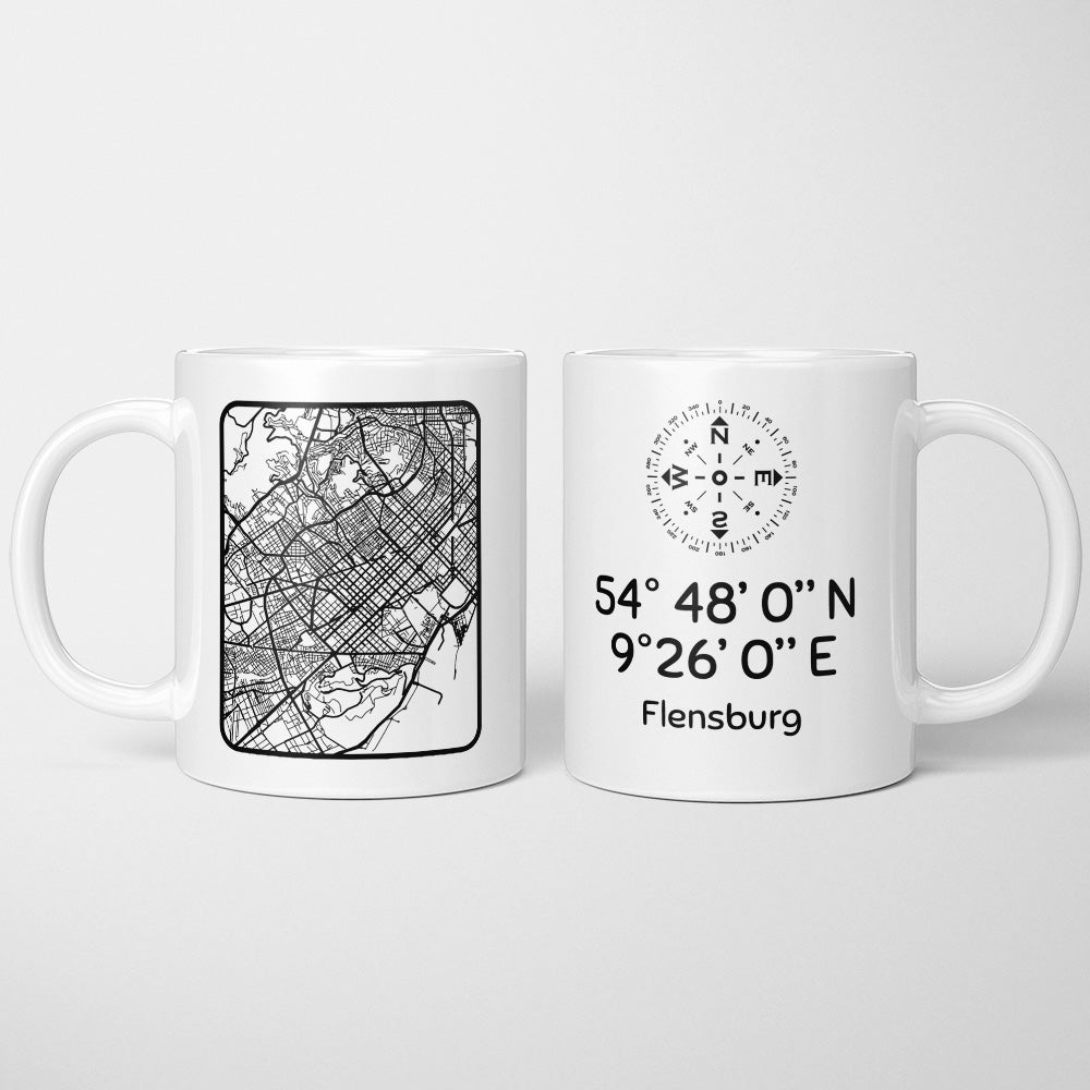 Taza Personalizada Coordenadas