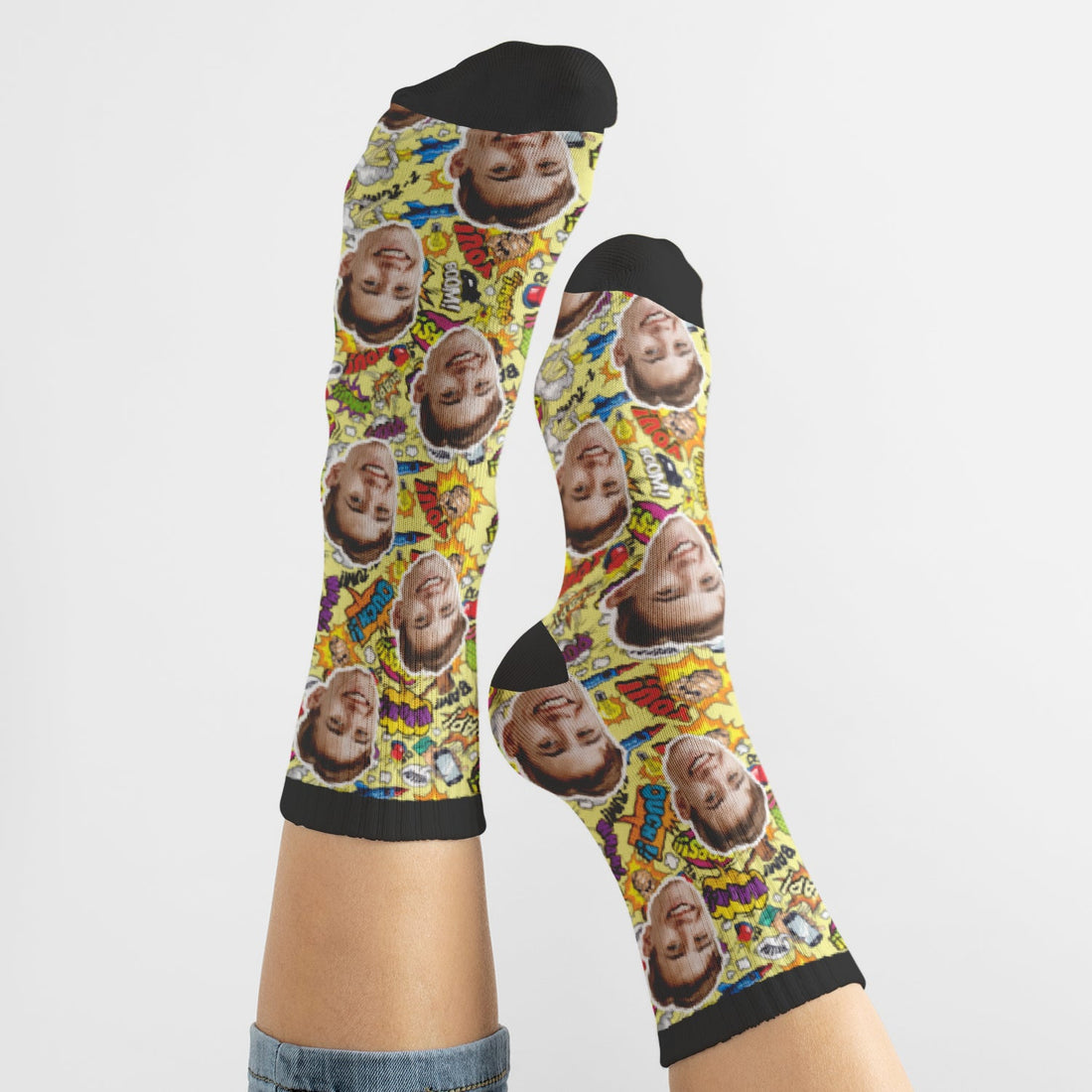 Calcetines Personalizados Cómic con Cara