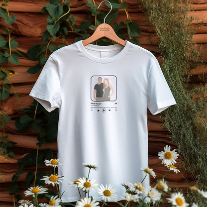 Camiseta Personalizada Con Ilustración Y Canción Spotify