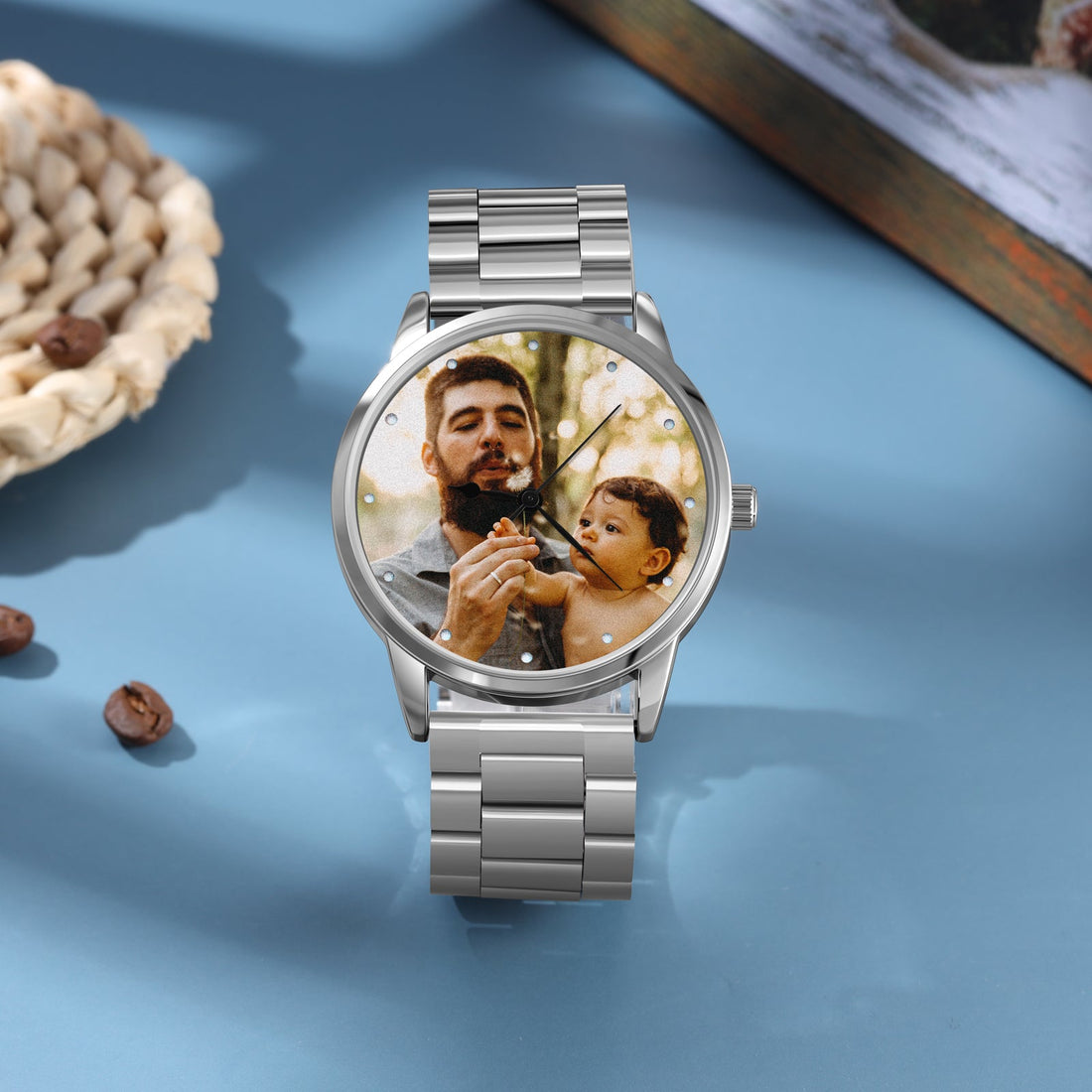 Reloj Personalizado Con Foto Con Correa De Acero