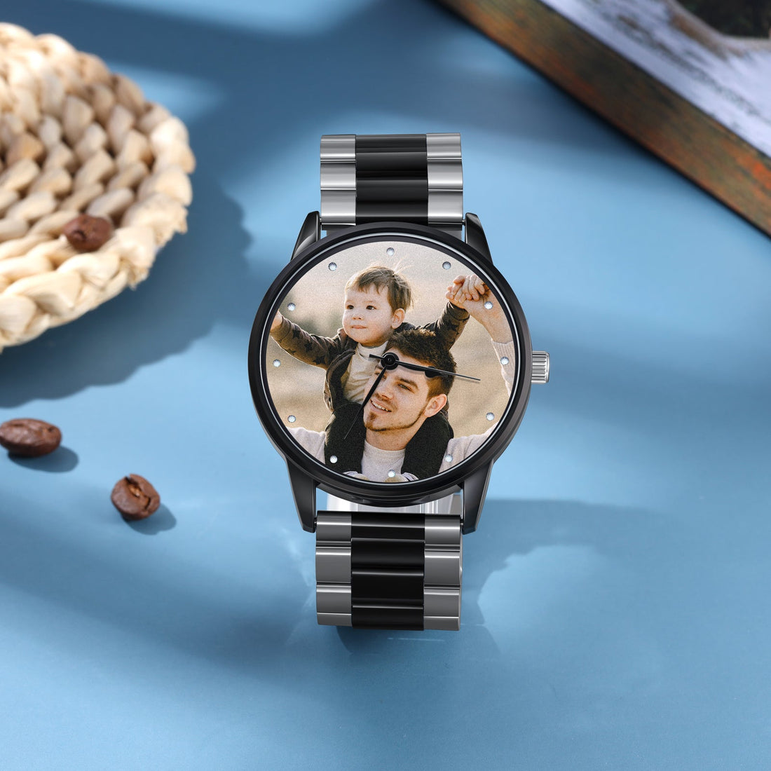 Reloj Hombre Personalizado Con Foto Correa Acero